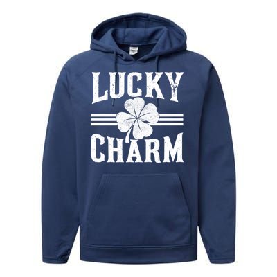 Lucky Charm Clover Performance Fleece Hoodie