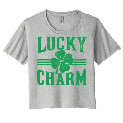 Lucky Charm Clover Women's Crop Top Tee