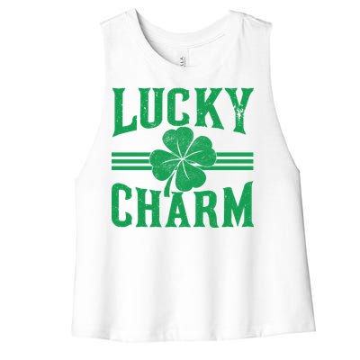 Lucky Charm Clover Women's Racerback Cropped Tank