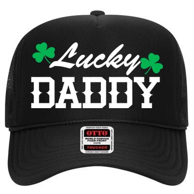 Lucky Daddy High Crown Mesh Back Trucker Hat