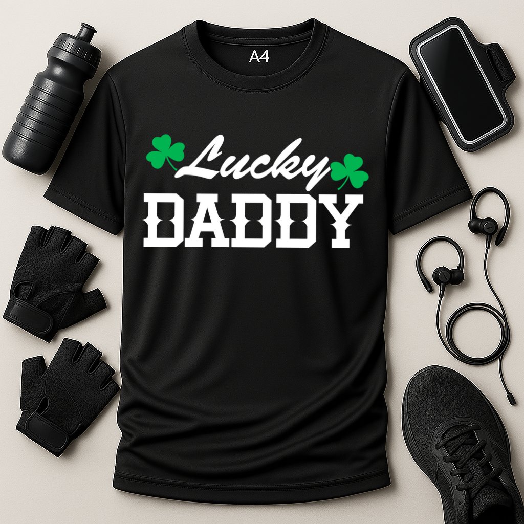Lucky Daddy Cooling Performance Crew T-Shirt