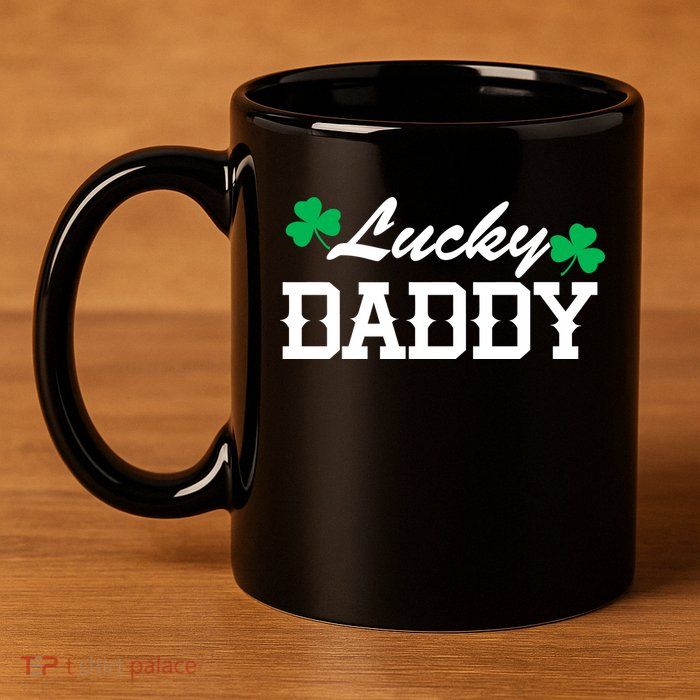 Lucky Daddy 11oz C Handle Ceramic Mug