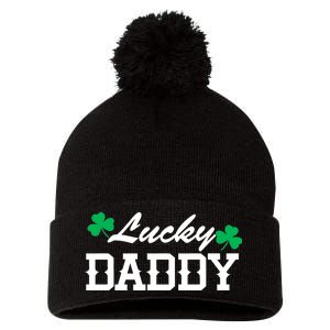 Lucky Daddy Pom Pom 12in Knit Beanie