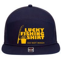 Lucky Fishing 7 Panel Mesh Trucker Snapback Hat