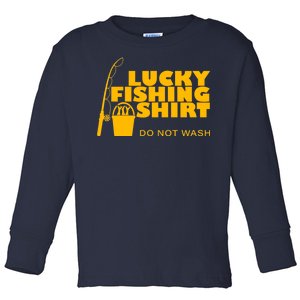 Lucky Fishing Toddler Long Sleeve Shirt