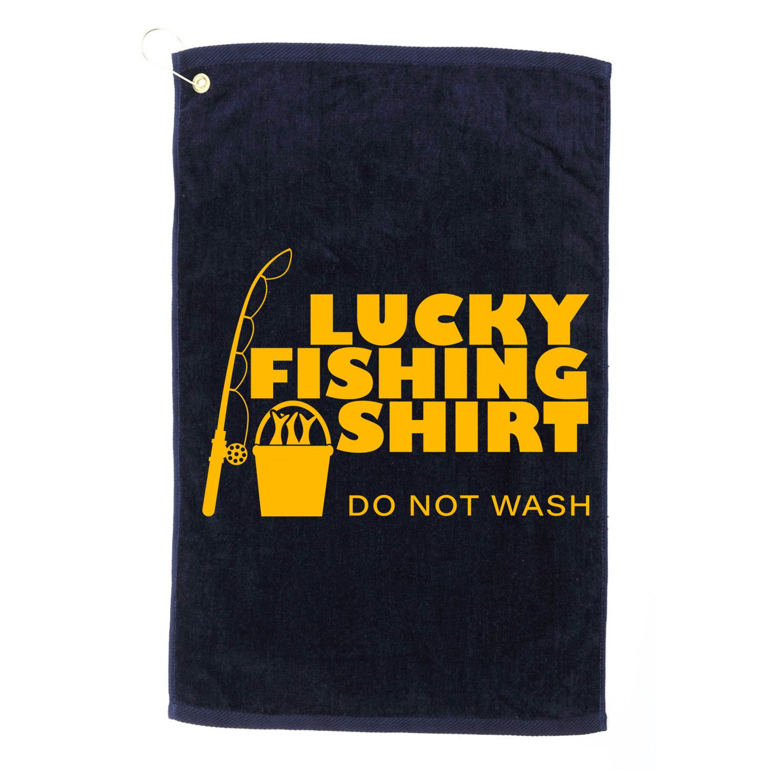 Lucky Fishing Golf Towel