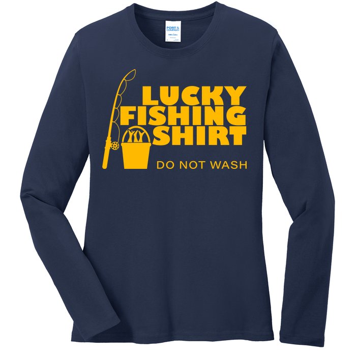 Lucky Fishing Ladies Long Sleeve Shirt