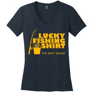 Lucky Fishing Women's V-Neck T-Shirt