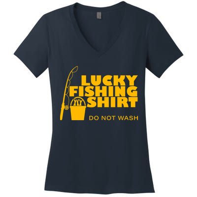 Lucky Fishing Women's V-Neck T-Shirt