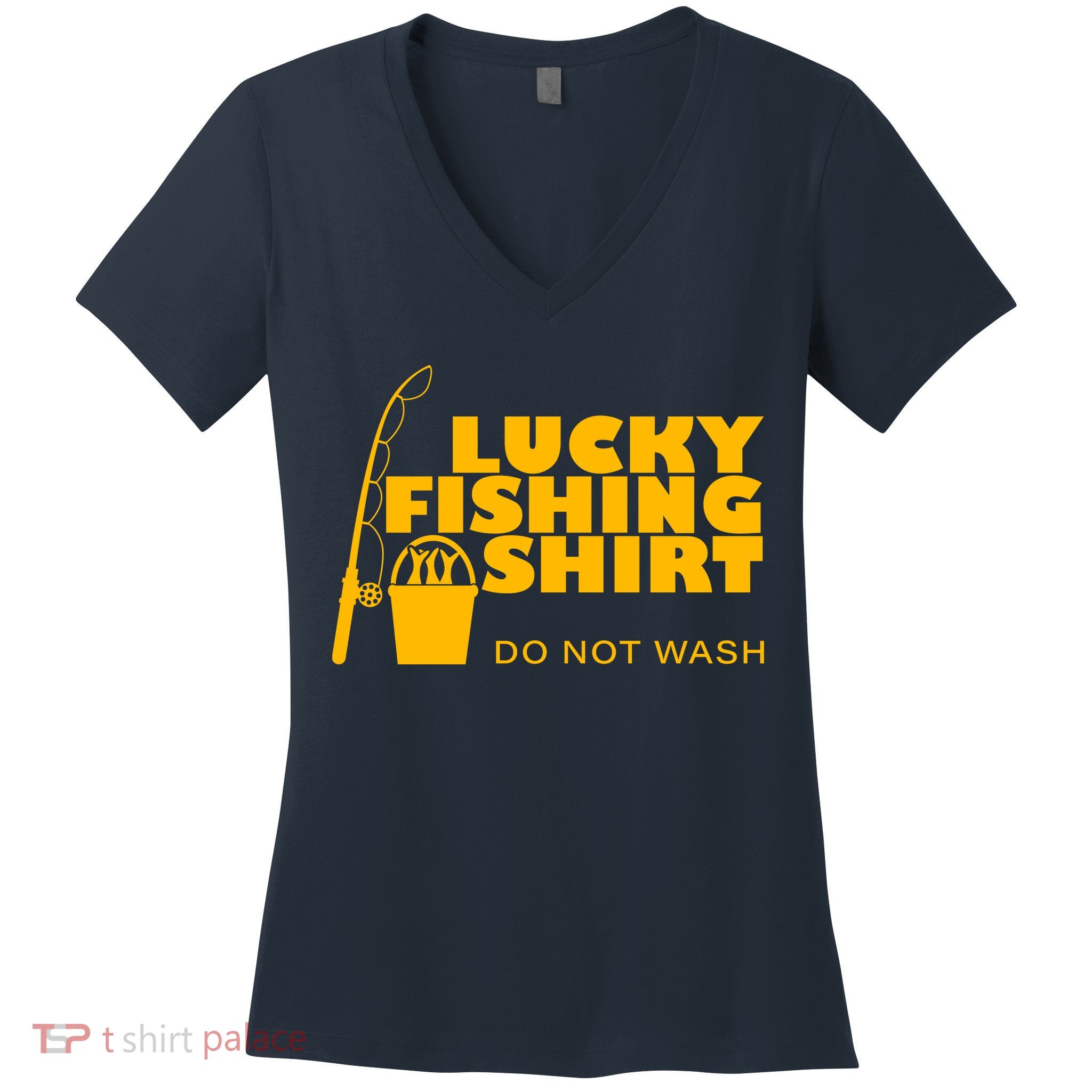 Lucky Fishing Women's V-Neck T-Shirt