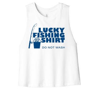 Lucky Fishing Women's Racerback Cropped Tank