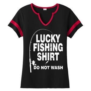 Lucky Fishing Shirt Do Not Wash Ladies Halftime Notch Neck Tee