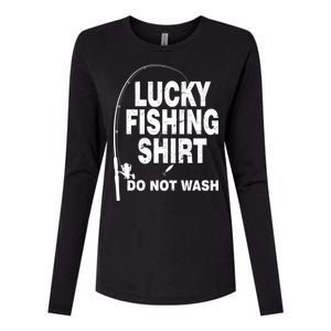 Lucky Fishing Shirt Do Not Wash Womens Cotton Relaxed Long Sleeve T-Shirt