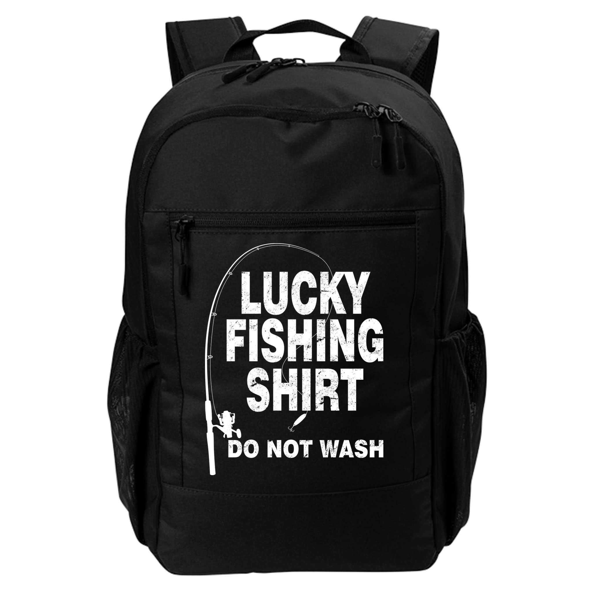 Lucky Fishing Shirt Do Not Wash Backpack