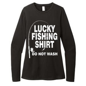 Lucky Fishing Shirt Do Not Wash Womens CVC Long Sleeve Shirt