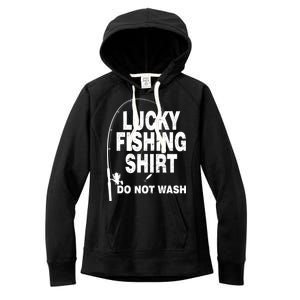 Lucky Fishing Shirt Do Not Wash Women's Fleece Hoodie