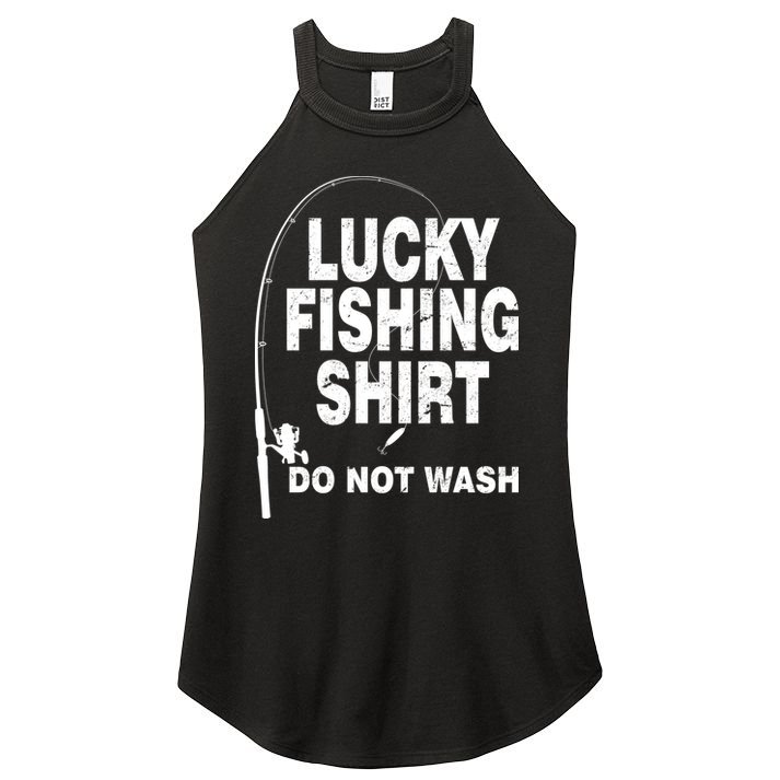 Lucky Fishing Shirt Do Not Wash Women's Perfect Tri Rocker Tank
