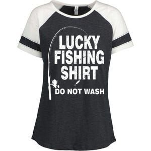 Lucky Fishing Shirt Do Not Wash Enza Ladies Jersey Colorblock Tee