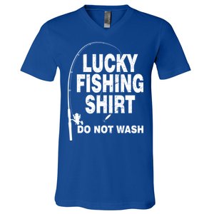 Lucky Fishing Shirt Do Not Wash V-Neck T-Shirt