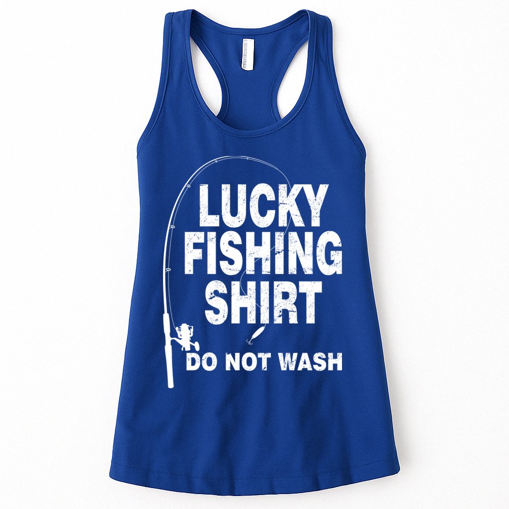 Lucky Fishing Shirt Do Not Wash Womens Tank Top