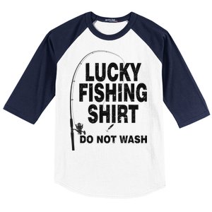 Lucky Fishing Shirt Do Not Wash Baseball Sleeve Shirt