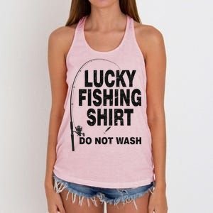 Lucky Fishing Shirt Do Not Wash Women's Knotted Racerback Tank