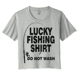 Lucky Fishing Shirt Do Not Wash Women's Crop Top Tee