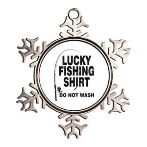 Lucky Fishing Shirt Do Not Wash Metallic Star Ornament