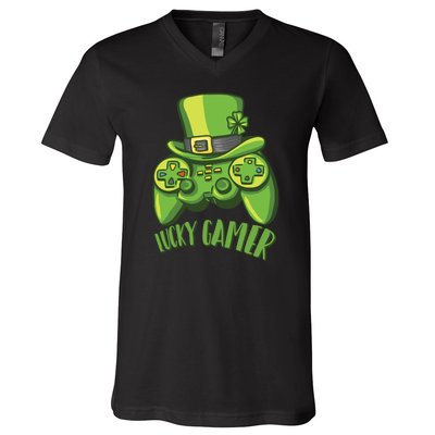 Lucky Gamer V-Neck T-Shirt