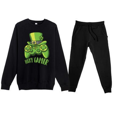 Lucky Gamer Premium Crewneck Sweatsuit Set