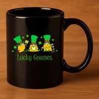Lucky Gnomes 11oz C Handle Ceramic Mug