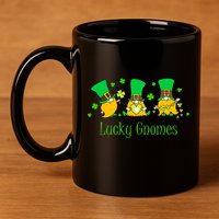 Lucky Gnomes 11oz C Handle Ceramic Mug