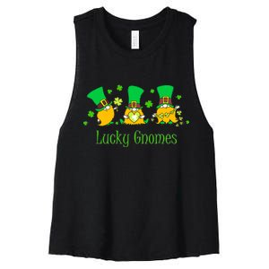 Lucky Gnomes Women's Racerback Cropped Tank