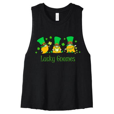 Lucky Gnomes Women's Racerback Cropped Tank