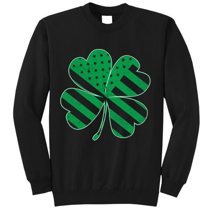 Lucky Irish American Clover Flag Sweatshirt
