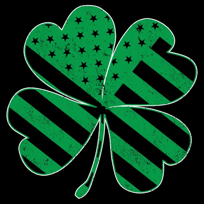 Lucky Irish American Clover Flag Sweatshirt