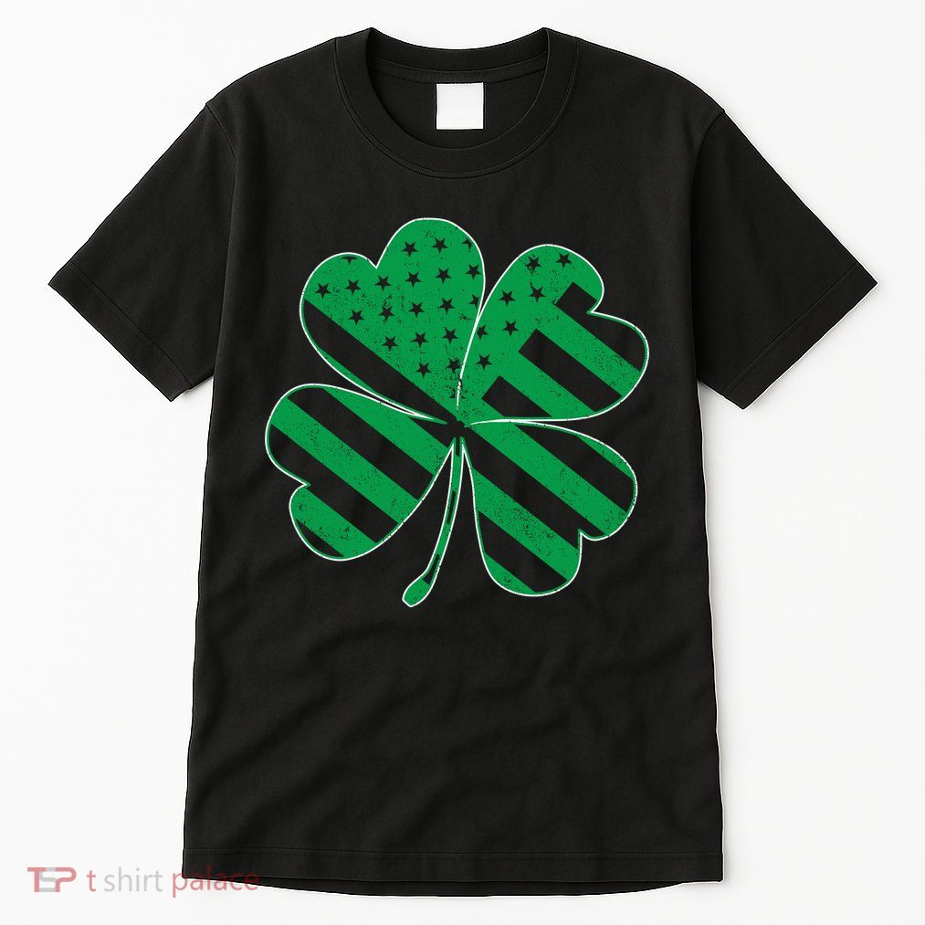 Lucky Irish American Clover Flag Tall T-Shirt