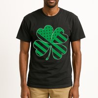 Lucky Irish American Clover Flag Tall T-Shirt