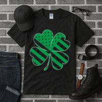 Lucky Irish American Clover Flag Tall T-Shirt