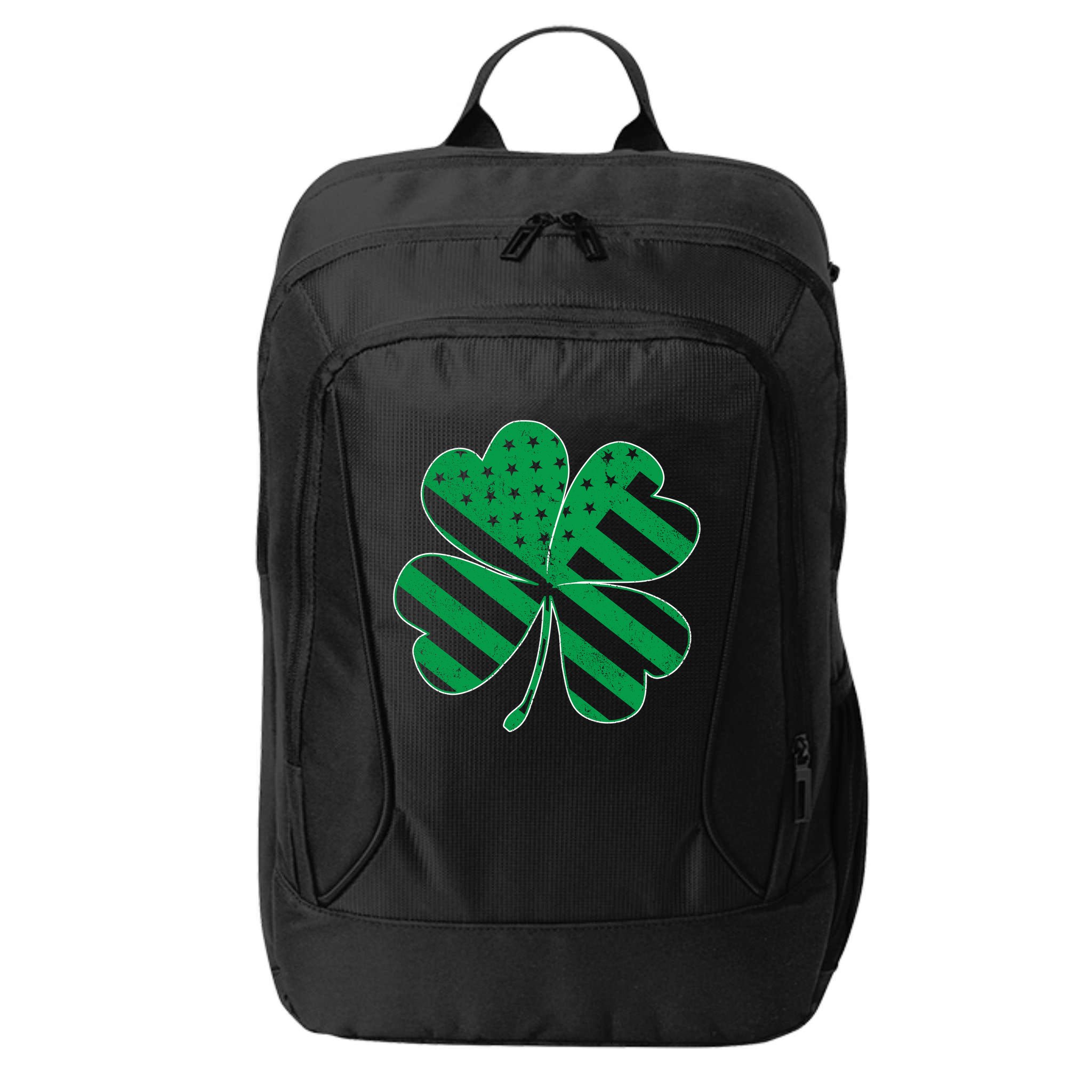 Lucky Irish American Clover Flag City Backpack