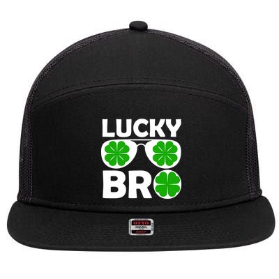 Lucky Irish Bro 7 Panel Mesh Trucker Snapback Hat