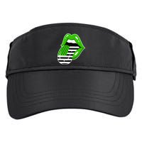 Lucky Irish Lips USA American Flag Adult Drive Performance Visor
