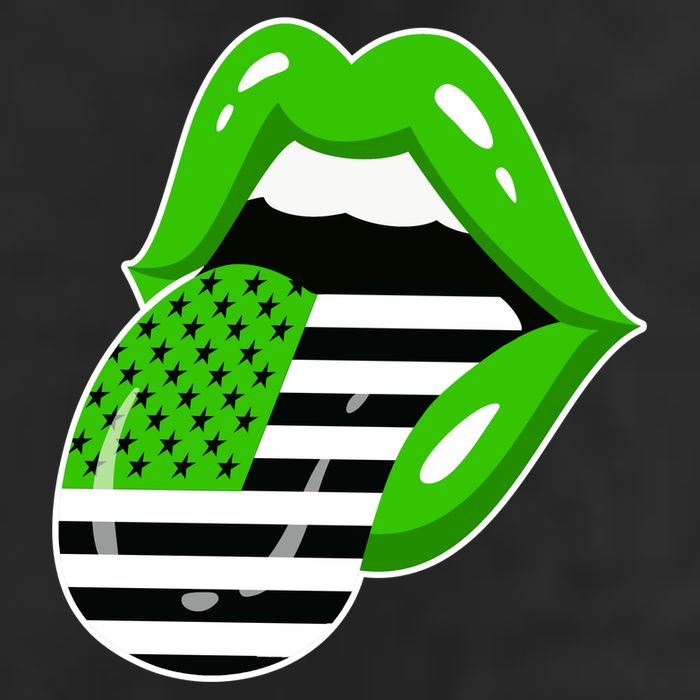 Lucky Irish Lips USA American Flag Adult Drive Performance Visor