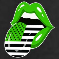 Lucky Irish Lips USA American Flag 11oz C Handle Ceramic Mug