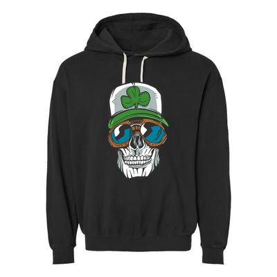Lucky Irish Skull Garment-Dyed Fleece Hoodie