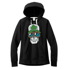 Lucky Irish Skull Women's Fleece Hoodie