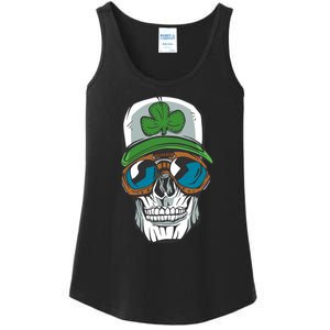 Lucky Irish Skull Ladies Essential Tank