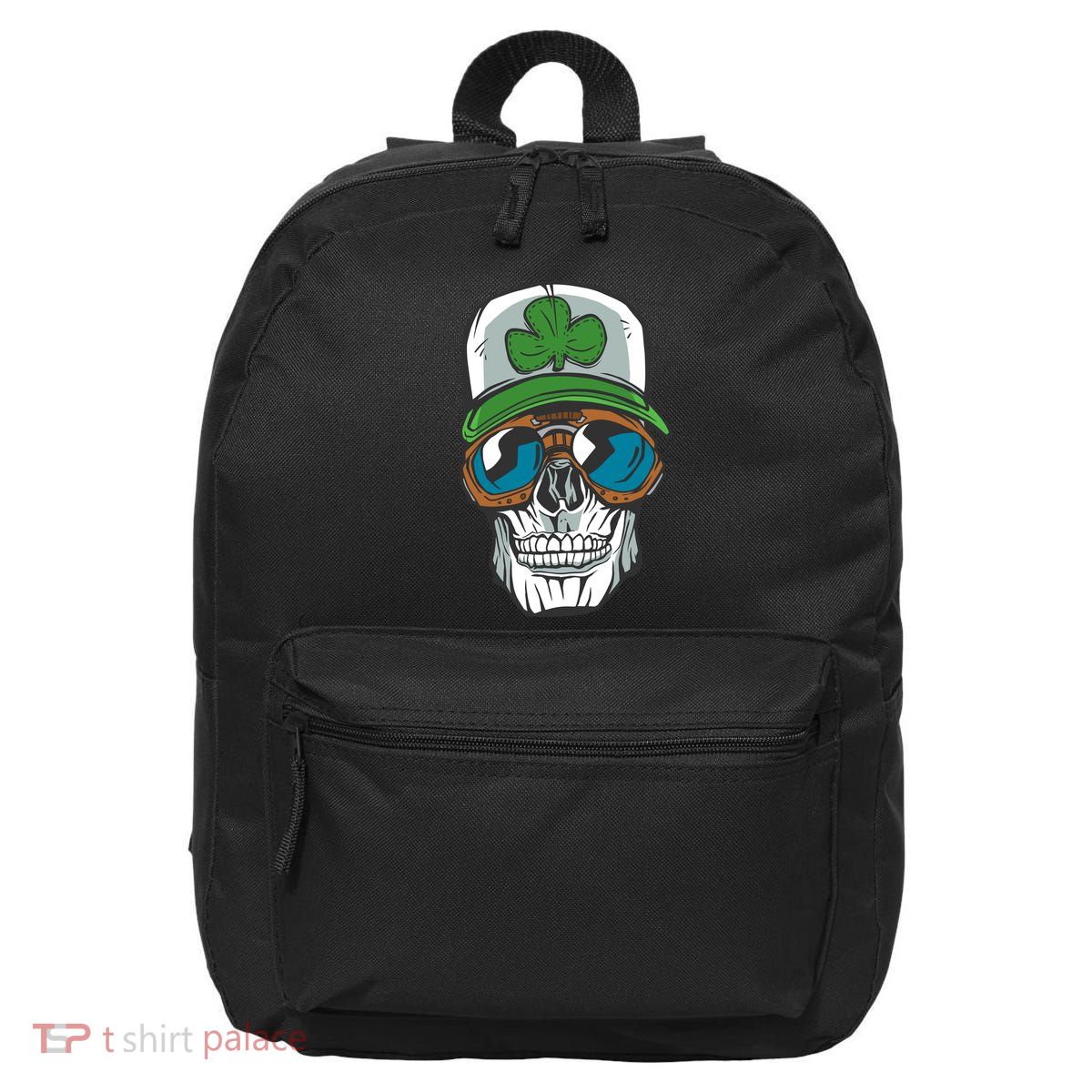 Lucky Irish Skull 16 in Basic Backpack