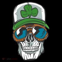 Lucky Irish Skull 16 in Basic Backpack