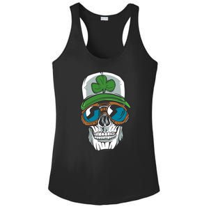 Lucky Irish Skull Ladies PosiCharge Competitor Racerback Tank